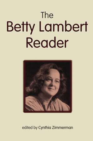 The Betty Lambert Reader de Betty Lambert