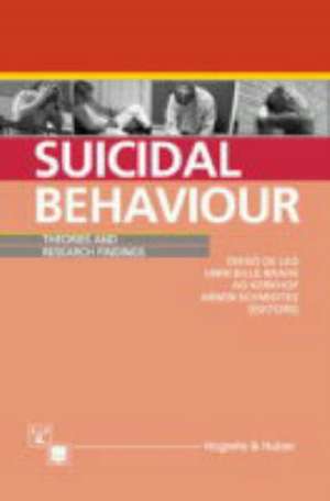 Suicidal Behaviour de Diego DeLeo