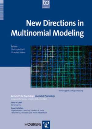 New Directions in Multinomial Modeling de Christoph Stahl