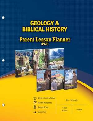 Geology & Biblical History Parent Lesson Planner (PLP) de Master Books