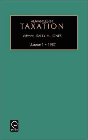 Advances in Taxation de Sally M. Jones