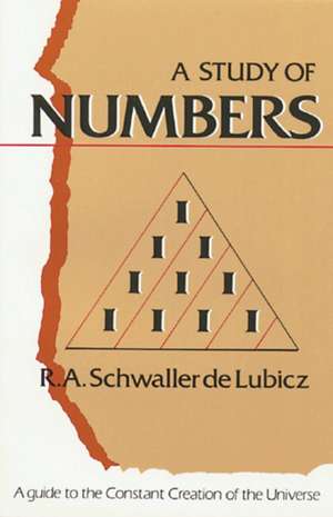 Study of Numbers de R. A. Schwaller De Lubicz