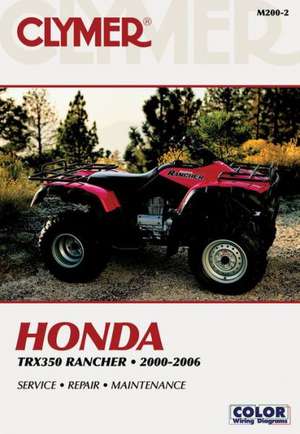 Honda TRX350 Rancher Series ATV (2000–2006) Service Repair Manual de Haynes