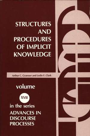 Structures and Procedures of Implicit Knowledge de Arthur C. Graesser