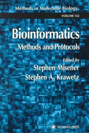 Bioinformatics Methods and Protocols de Stephen Misener