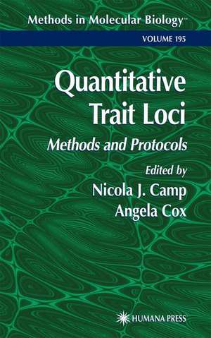 Quantitative Trait Loci: Methods and Protocols de Nicola J. Camp