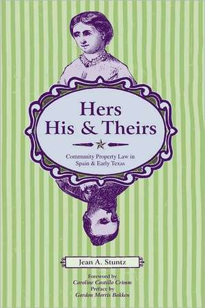 Hers, His, and Theirs: Community Property Law in Spain and Early Texas de Jean A. Stuntz