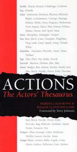 Actions: The Actors' Thesaurus de Marina Calderone