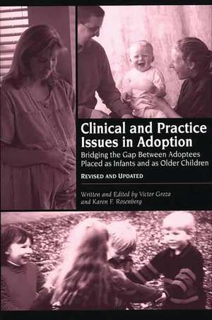 Clinical and Practice Issues in Adoption: Bridging the Gap Between Adoptees Placed as Infants and as Older Children de Victor K. Groza