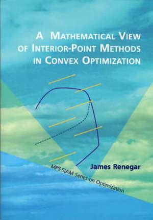 A Mathematical View of Interior-Point Methods in Convex Optimization de James Renegar