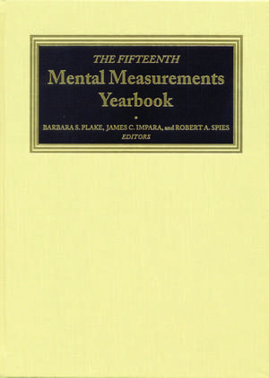 The Fifteenth Mental Measurements Yearbook de Buros Center