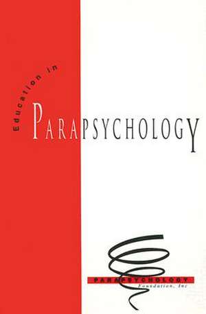 Education and Parapsychology de John Beloff