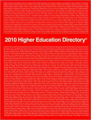 Higher Education Directory de Inc Higher Education Publications