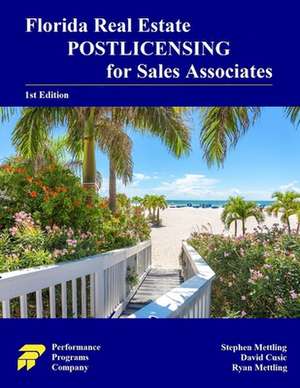 Florida Real Estate Postlicensing for Sales Associates: 1st Edition de David Cusic