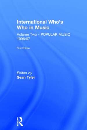 Intl Whos Who Popular Music E1 de Sean Tyler