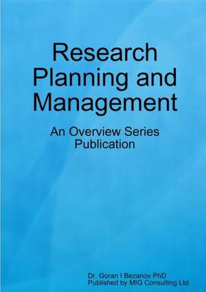 Research Planning and Management