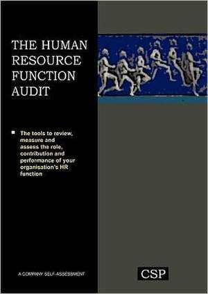 The Human Resource Function Audit de Peter Reilly