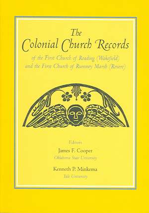 The Colonial Church Records of Reading and Rumney Marsh de Jr. Cooper, James F.