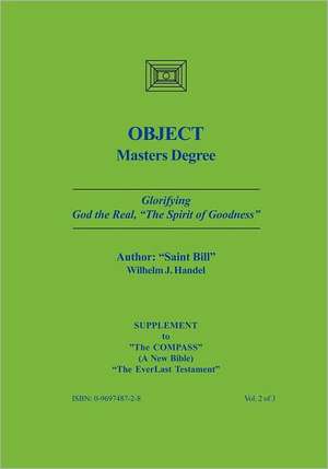 Object, Masters Degree: Suppliment to the Compass, a New Bible. de Wilhelm J. Handel