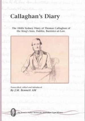 Callaghan's Diary de J M Bennett