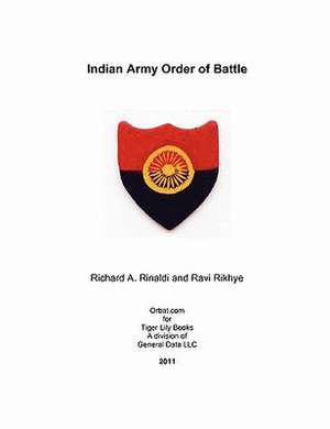 Indian Army Order of Battle de Richard Rinaldi