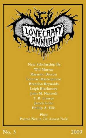 Lovecraft Annual No. 3 (2009) de S. T. Joshi