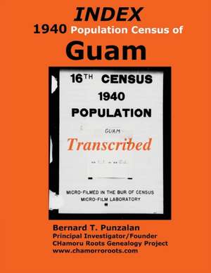 INDEX 1940 Census of Guam de Bernard T Punzalan