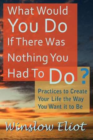 What Would You Do If There Was Nothing You Had to Do? de Winslow Eliot