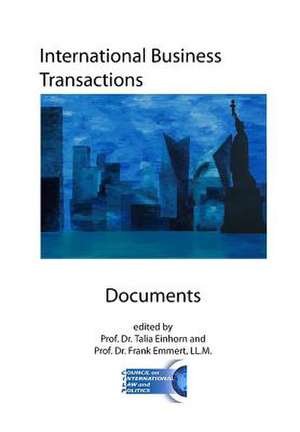 International Business Transactions - Documents de Prof Frank Emmert