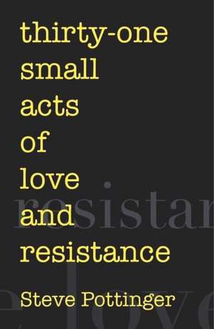 thirty-one small acts of love and resistance de Steve Pottinger