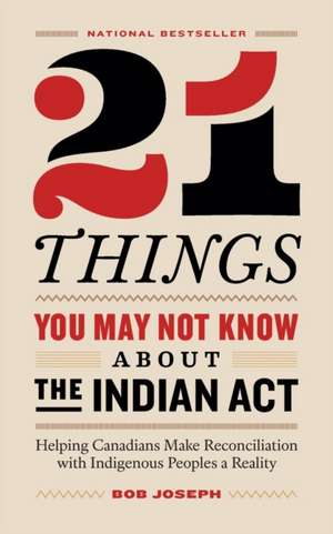 21 Things You May Not Know About the Indian Act de Bob Joseph