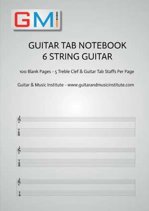 Guitar Tab Notebook - 6 string guitar de Ged Brockie