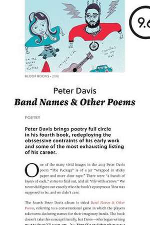 Band Names & Other Poems de Peter Davis