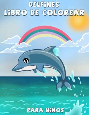 Delfines libro de colorear para niños de R R Fratica