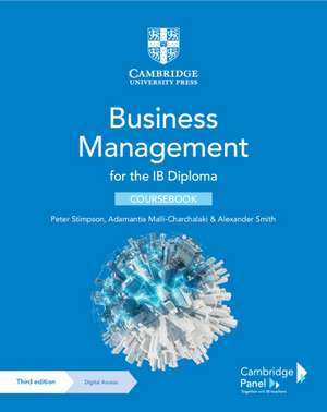 Business Management for the IB Diploma Coursebook with Digital Access (2 Years) de Peter Stimpson