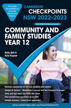 Cambridge Checkpoints NSW Community and Family Studies Year 12 2022–2023 de Kelly Bell