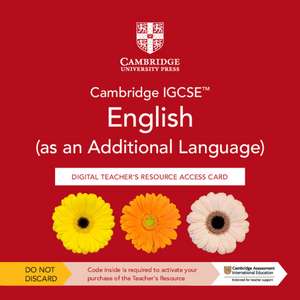 Cambridge IGCSE™ English (as an Additional Language) Digital Teacher's Resource Access Card de Annie Altamirano