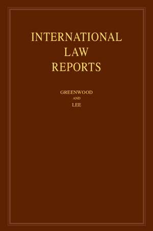 International Law Reports: Volume 197 de Christopher Greenwood