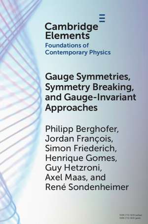 Gauge Symmetries, Symmetry Breaking, and Gauge-Invariant Approaches de Philipp Berghofer