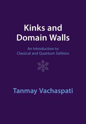 Kinks and Domain Walls: An Introduction to Classical and Quantum Solitons de Tanmay Vachaspati