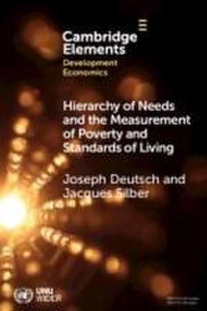 Hierarchy of Needs and the Measurement of Poverty and Standards of Living de Jacques Silber