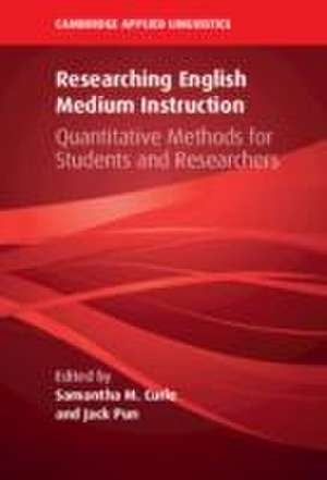 Researching English Medium Instruction de Samantha M Curle