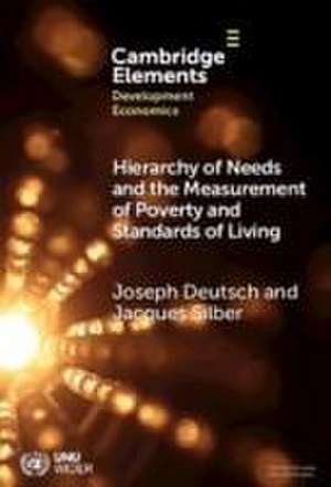 Hierarchy of Needs and the Measurement of Poverty and Standards of Living de Joseph Deutsch