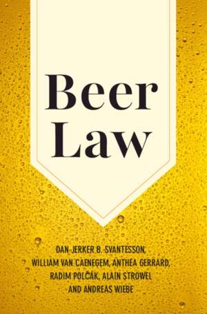 Beer Law de Dan Jerker B Svantesson
