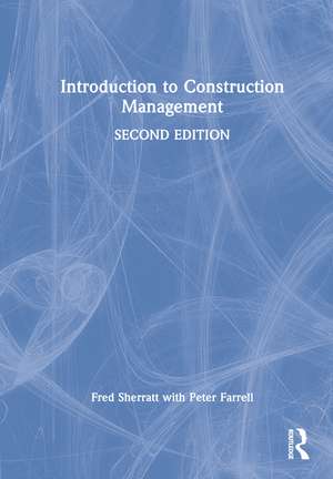 Introduction to Construction Management de Fred Sherratt