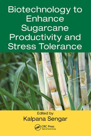 Biotechnology to Enhance Sugarcane Productivity and Stress Tolerance de Kalpana Sengar