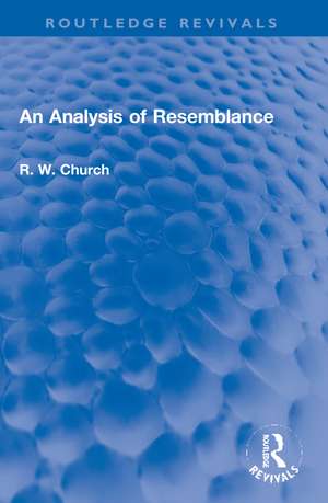 An Analysis of Resemblance de Ralph W. Church dec'd