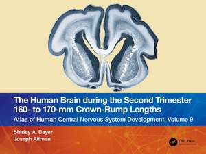 The Human Brain during the Second Trimester 160– to 170–mm Crown-Rump Lengths: Atlas of Human Central Nervous System Development, Volume 9 de Shirley A. Bayer