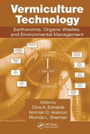 Vermiculture Technology: Earthworms, Organic Wastes, and Environmental Management de Clive A. Edwards