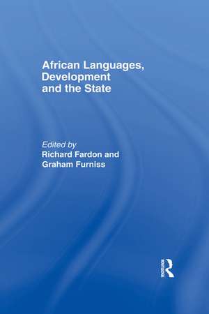 African Languages, Development and the State de Richard Fardon